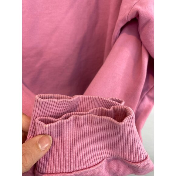 Anthropologie Maeve City Crew Austin Pink Pullover Sweatshirt Size Medium - Picture 6 of 9
